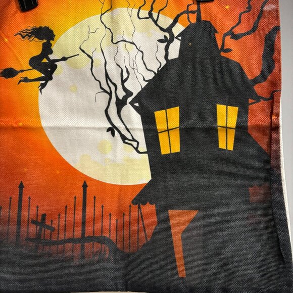 HALLOWEEN PILLOW COVERS 18" X 18" BURLAP - Picture 1 of 1